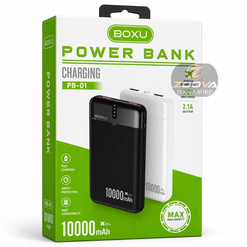 باور بانك 10000mAh سريع مع شاشة رقمية